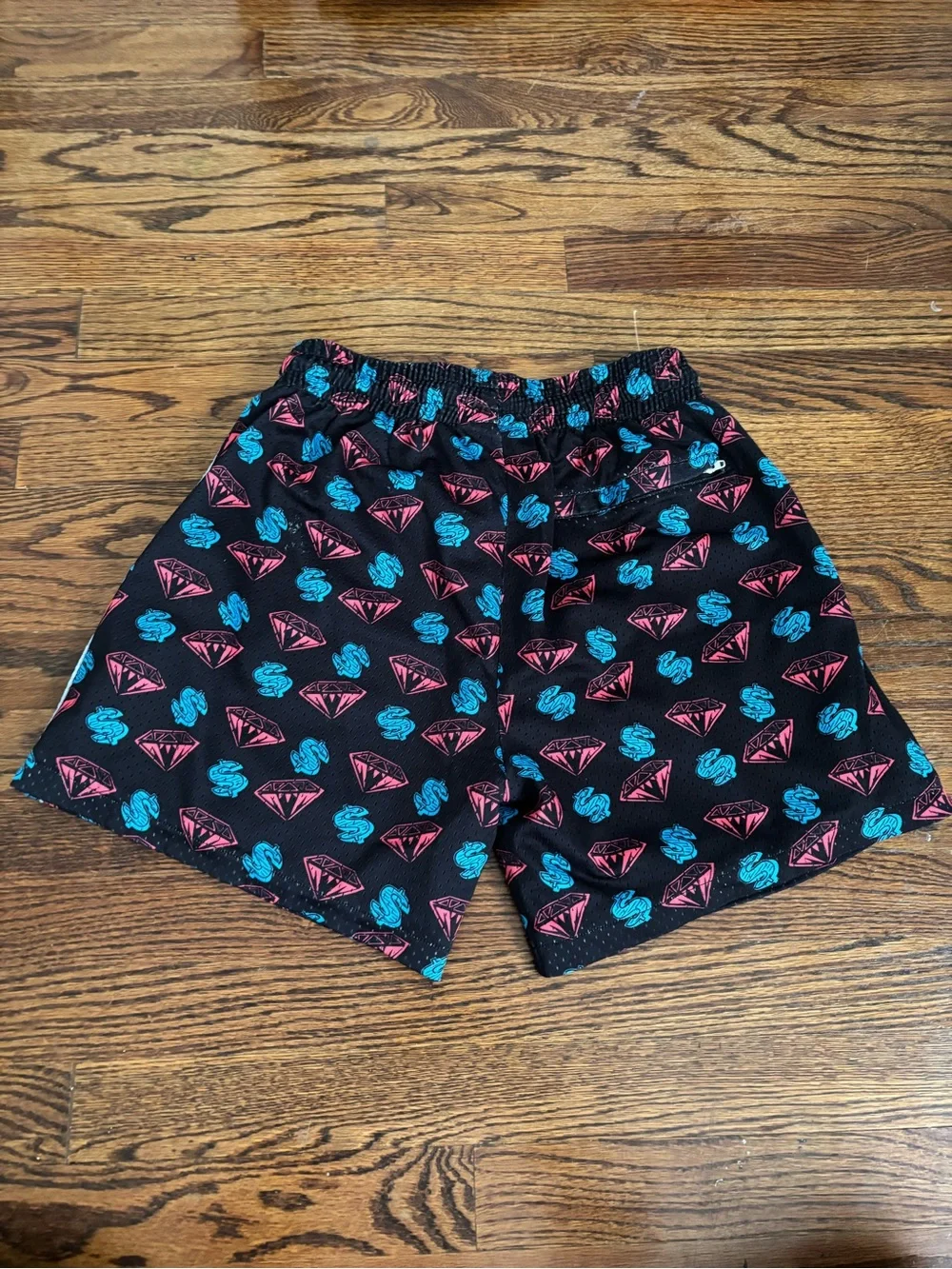 Overtime Billionaires Boys Men’s Club Black Money Diamond Shorts Size Small